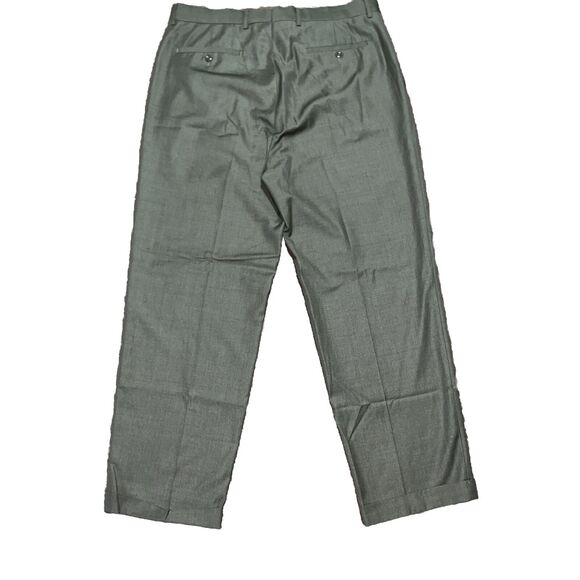Louis Raphael  Mens Pleated Front  Grayish Green Dress Pants Size 36x30 - Picture 2 of 4